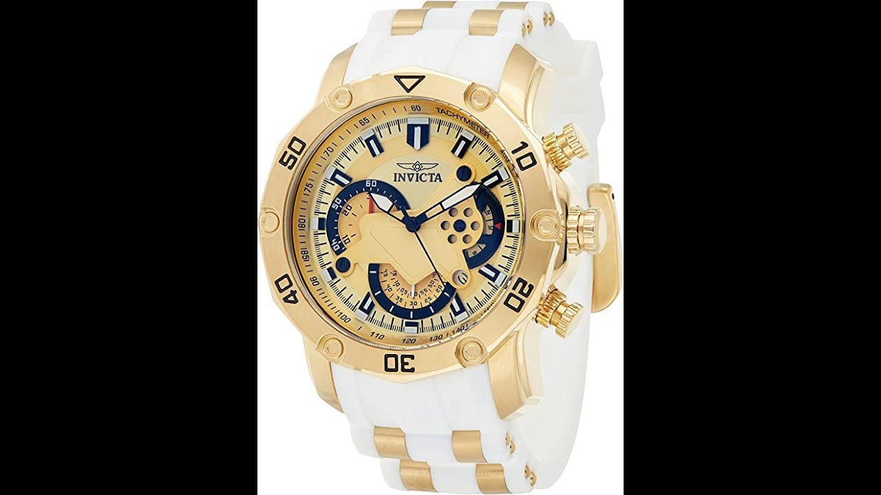 nvicta Men's Pro Diver - Stainless Steel Quartz Watch - with Silicone Strap