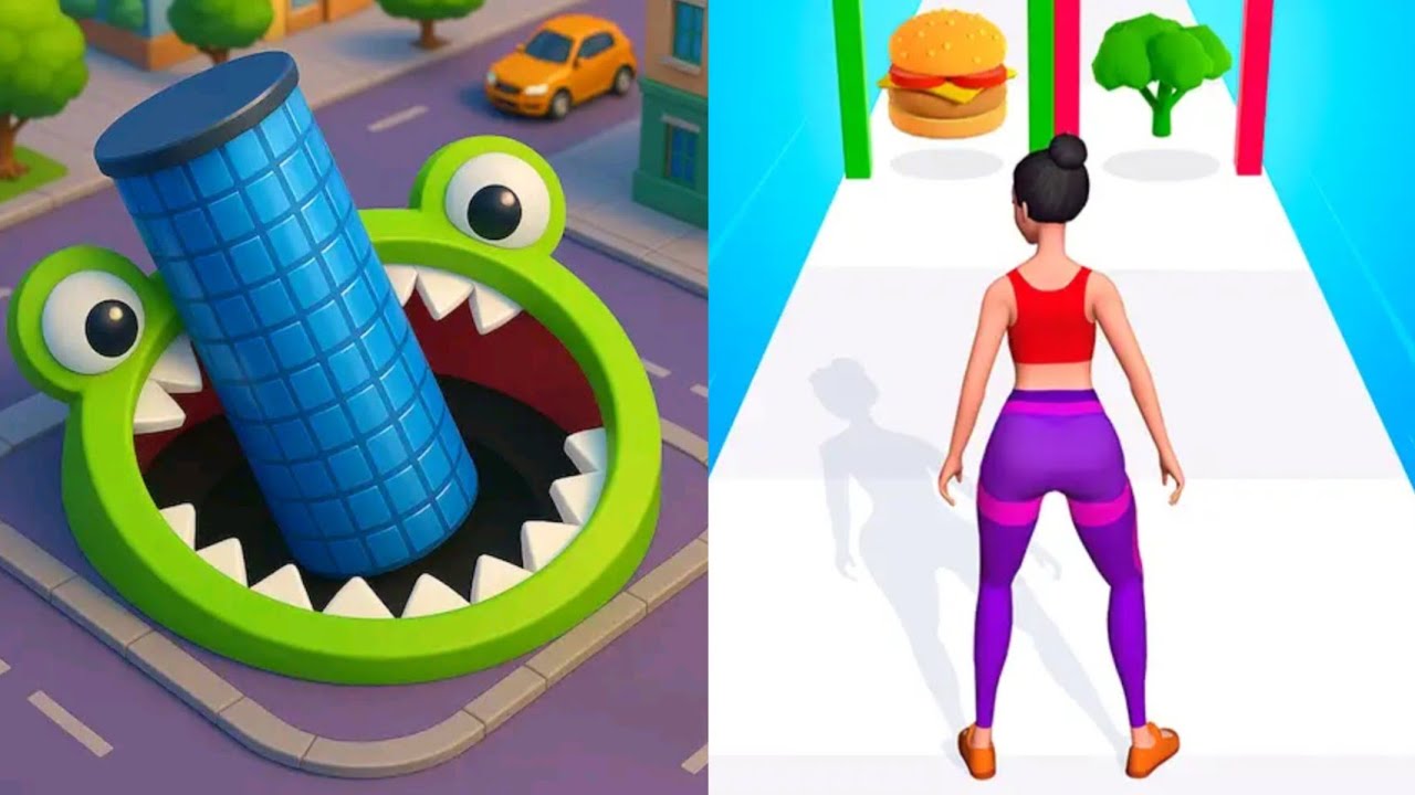 Hole.io VS Twerk Race 3D Gameplay IOS Android