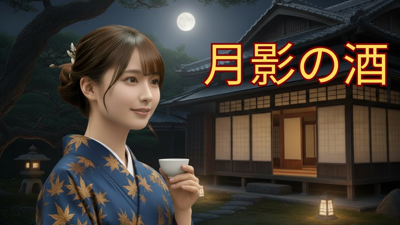 【演歌・歌謡曲】月影の酒 ― 切なく、月明かりに揺れる想いが心に染み入るAI演歌の世界をお楽しみください。