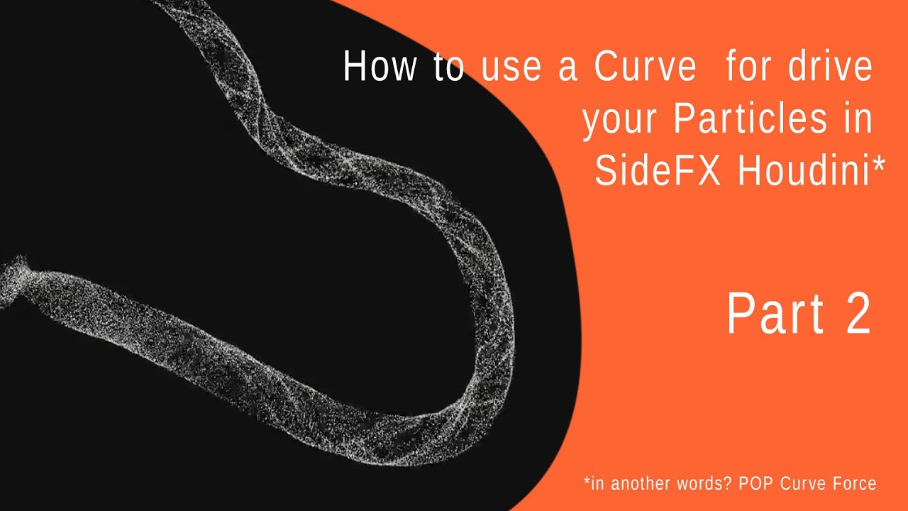 [ENG] - #sidefx #houdini #tutorial #particles #drive by #pop #curve #force - part 2