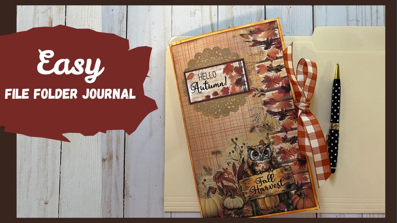 🍁 Удобный журнал-папка (розыгрыш завершен) #falljournal #filefolderjournal