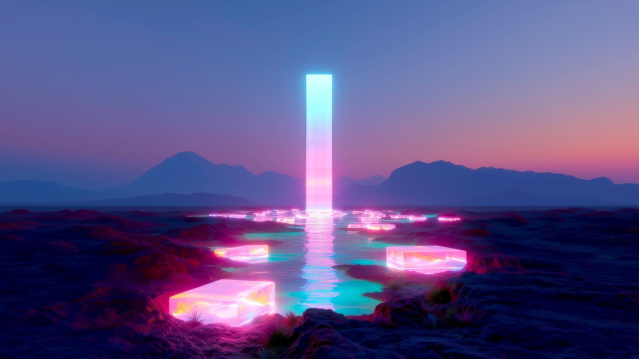 Liquid Glow | Futuristic Ambient Soundscape | Sci-Fi Music for Sleep, Meditation & Deep Focus