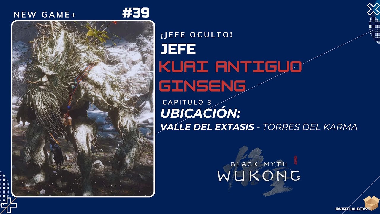 Black Myth: Wukong NEW GAME+ | Jefe Kuai Ginseng Antiguo: Curandero Letal en Torres del Karma 🌿