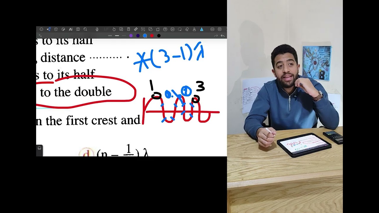 Moasser physics secondary 2 Chapter 2 Lesson 2 Wave motion |حل المعاصر فيزيكس الصف الثاني الثانوي