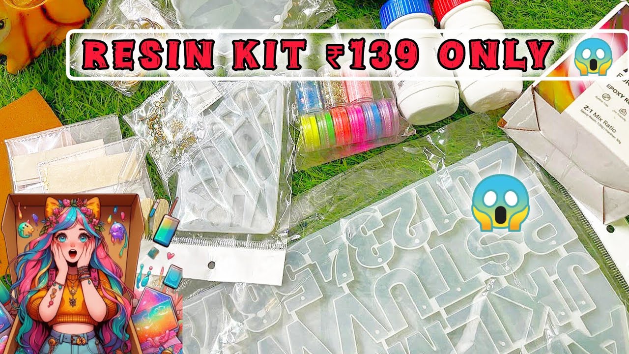 Unboxing resin art kit in just ₹139 😍😱 | Resin kit | Resin art