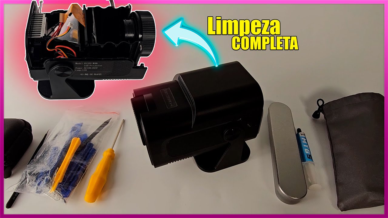 Como Limpar as Lentes Do Seu Projetor!!! hy320 mini, hy300 clean teardown