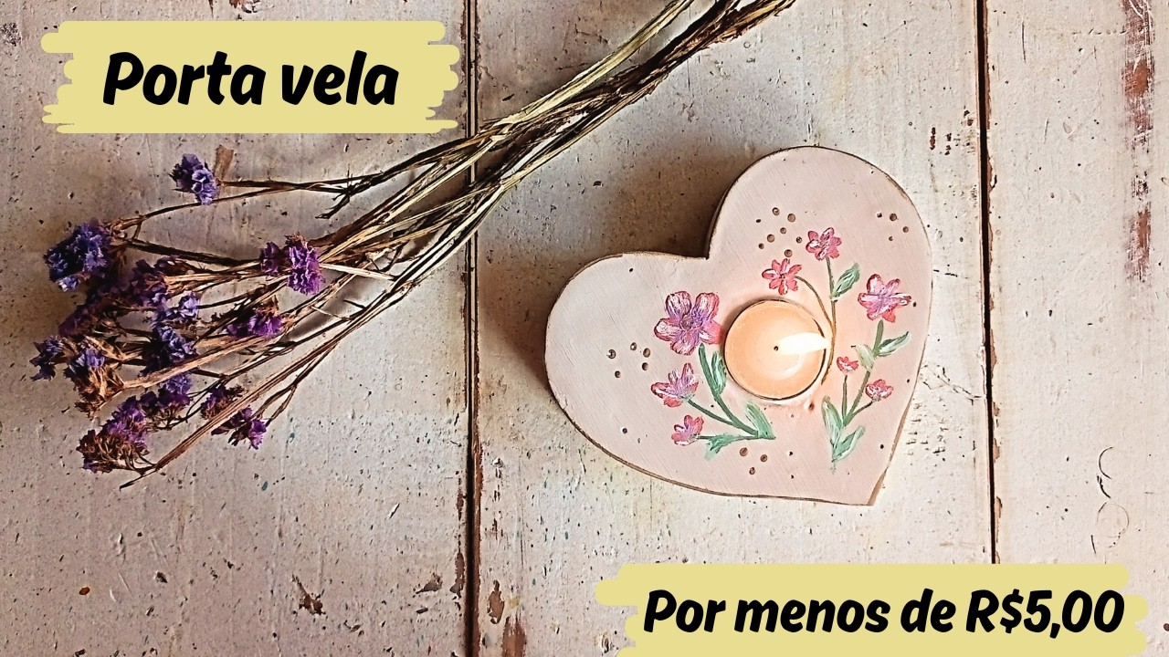 DIY PORTA VELA POR MENOS DE R$5,00 | Como fazer porta velas de gesso | Decoração baixo custo