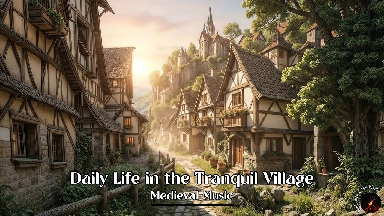 Daily Life in the Tranquil Village | Medieval Music For Study / Work / Coffee / Sleeping / BGM