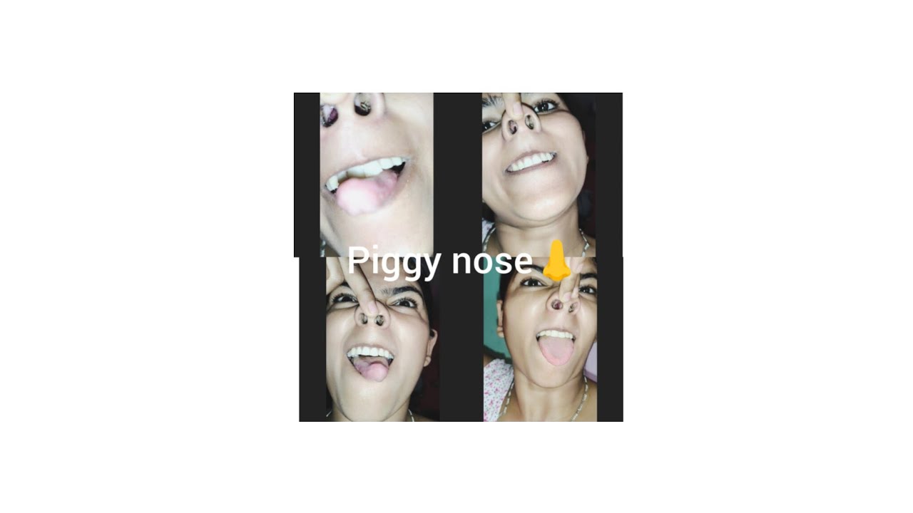 #piggy #nose #challenge #video 