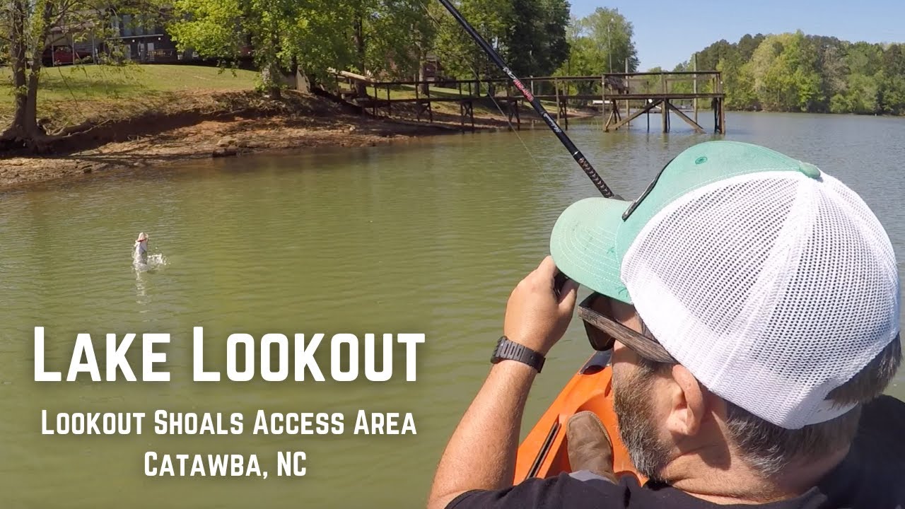 Lake Lookout - Kayak Fishing for Bass - Lookout Shoals Access Area - Catawba, NC