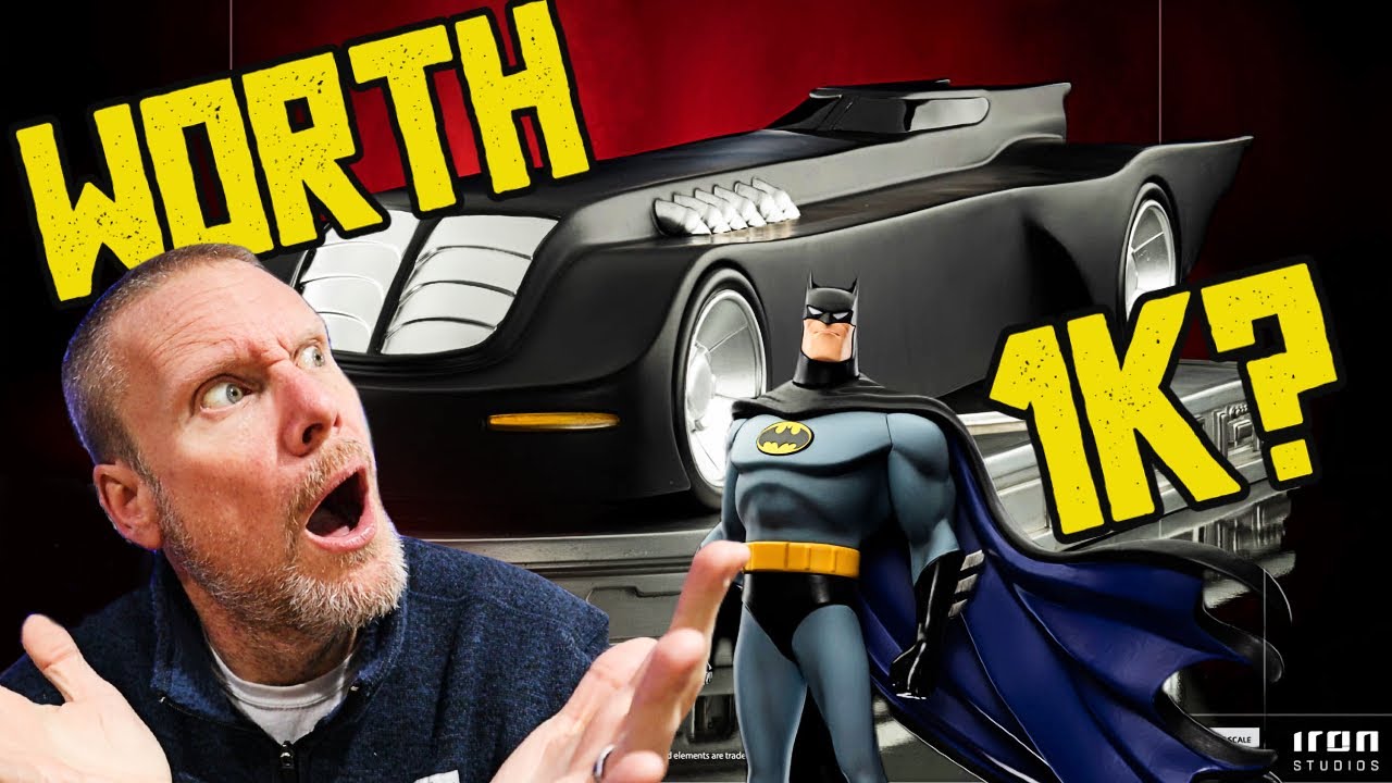 IS IT WORTH OVER $1K? | Batman Animated Series BATMOBILE 1/10 Statue | Iron Studios