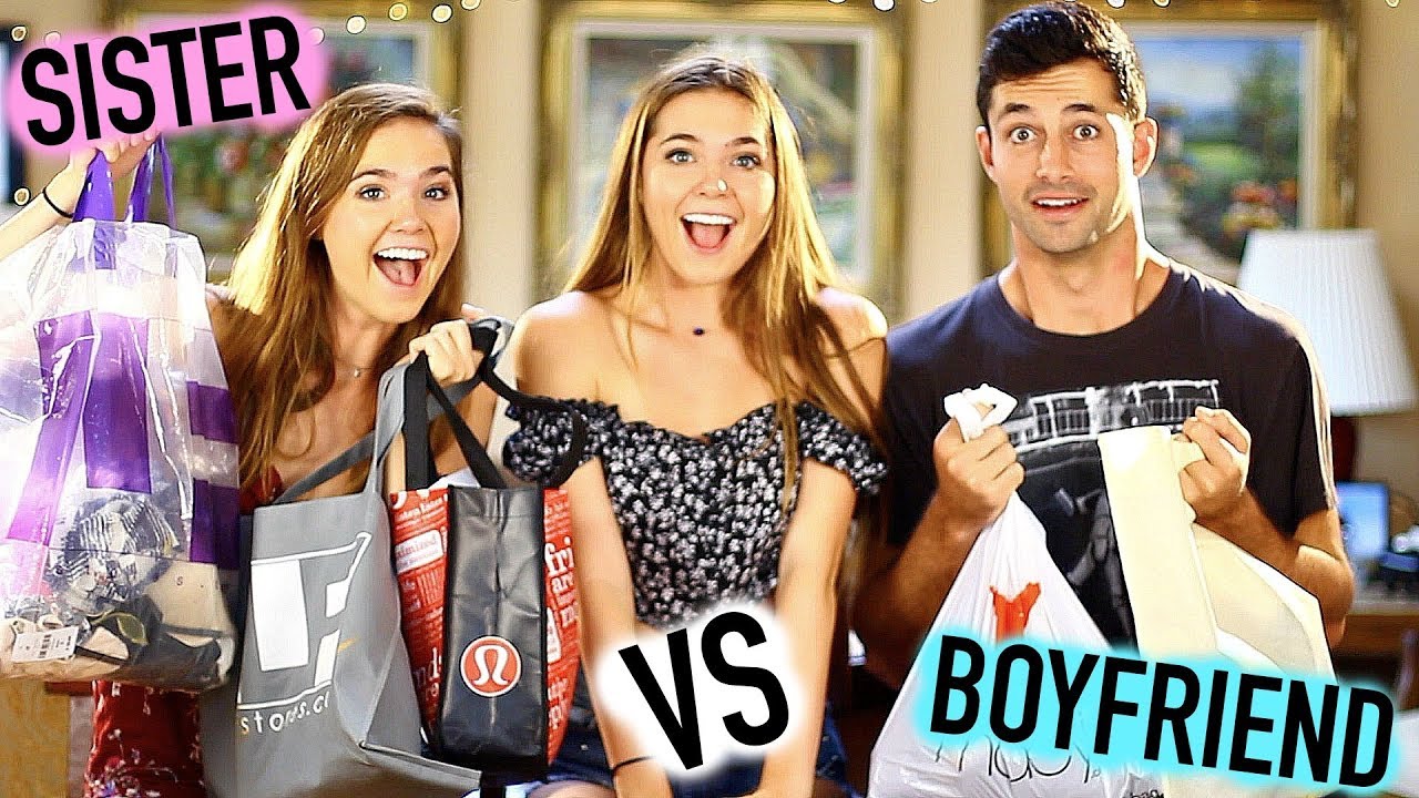 BOYFRIEND VS TWIN SISTER - Shopping Challenge | NinaAndRanda