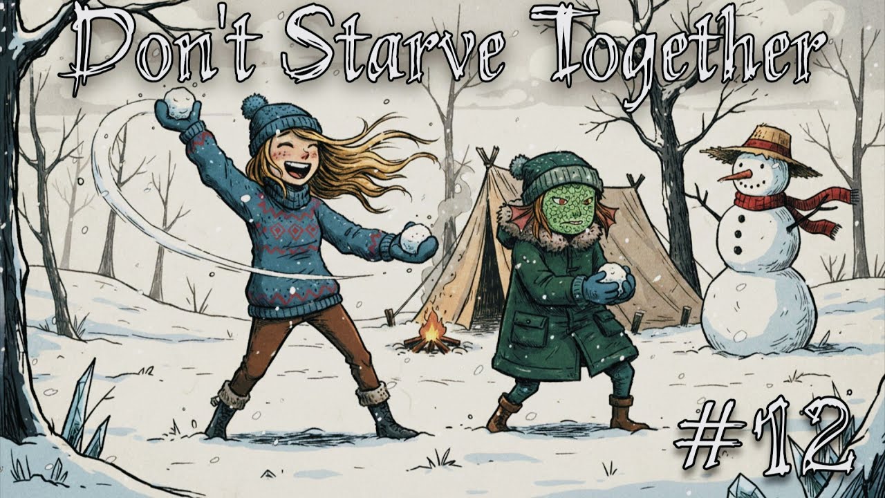 ЛЕПИМ СНЕГОВИКОВ И ИГРАЕМ В СНЕЖКИ | Don't Starve Together #olisikplay #dontstarvetogether #coop