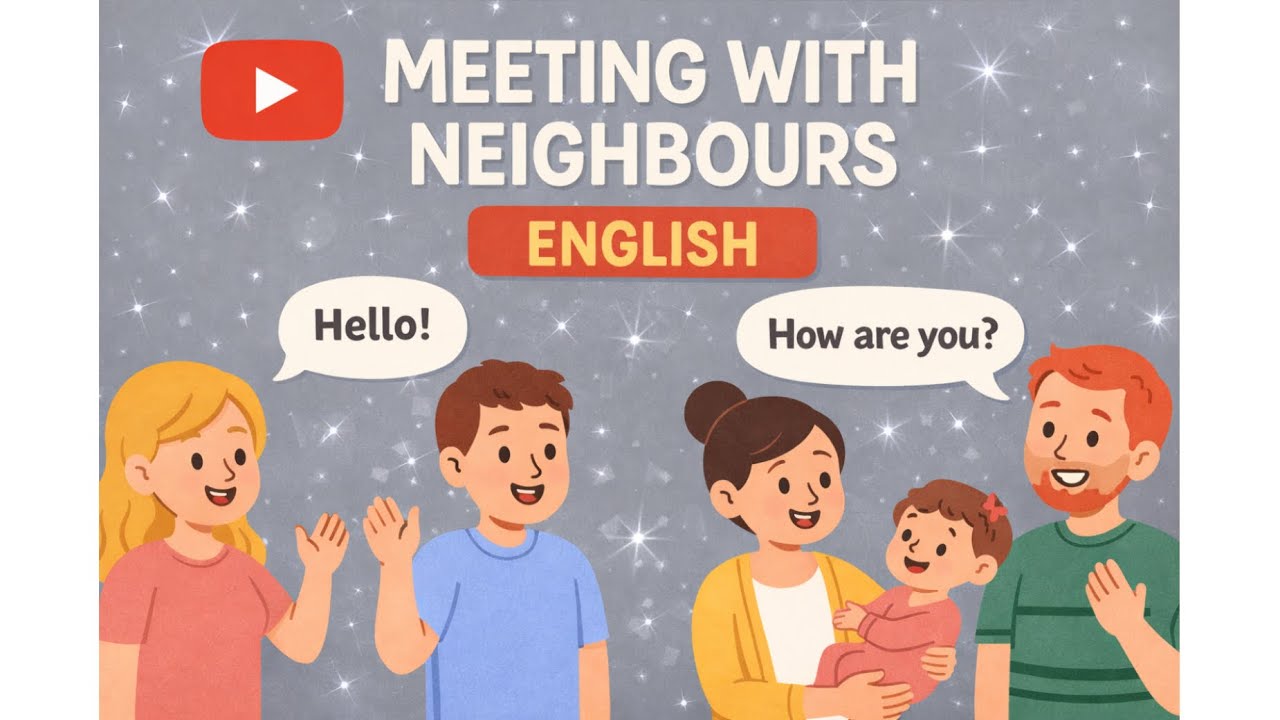 Daily English Conversations | Meeting with Neighbours – Shadowing Exercise – Repeat After Me 🏘️💬🙂