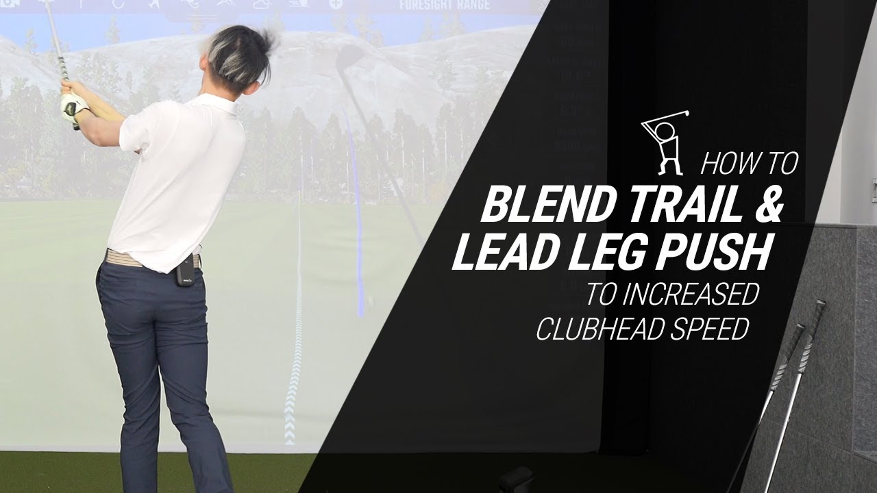 How to Blend Trail Leg and Lead Leg Push to Maximize GRF to Increase Clubhead Speed!!!