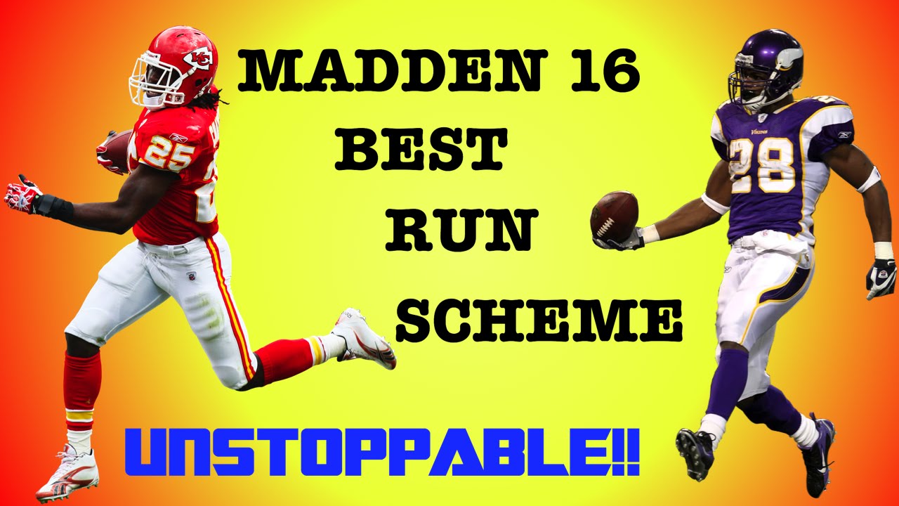 Madden 16 BEST OFFENSIVE RUN SCHEME!