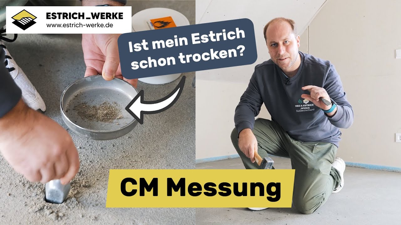 Estrich Kontrolle - CM Messung | Estrich Werke