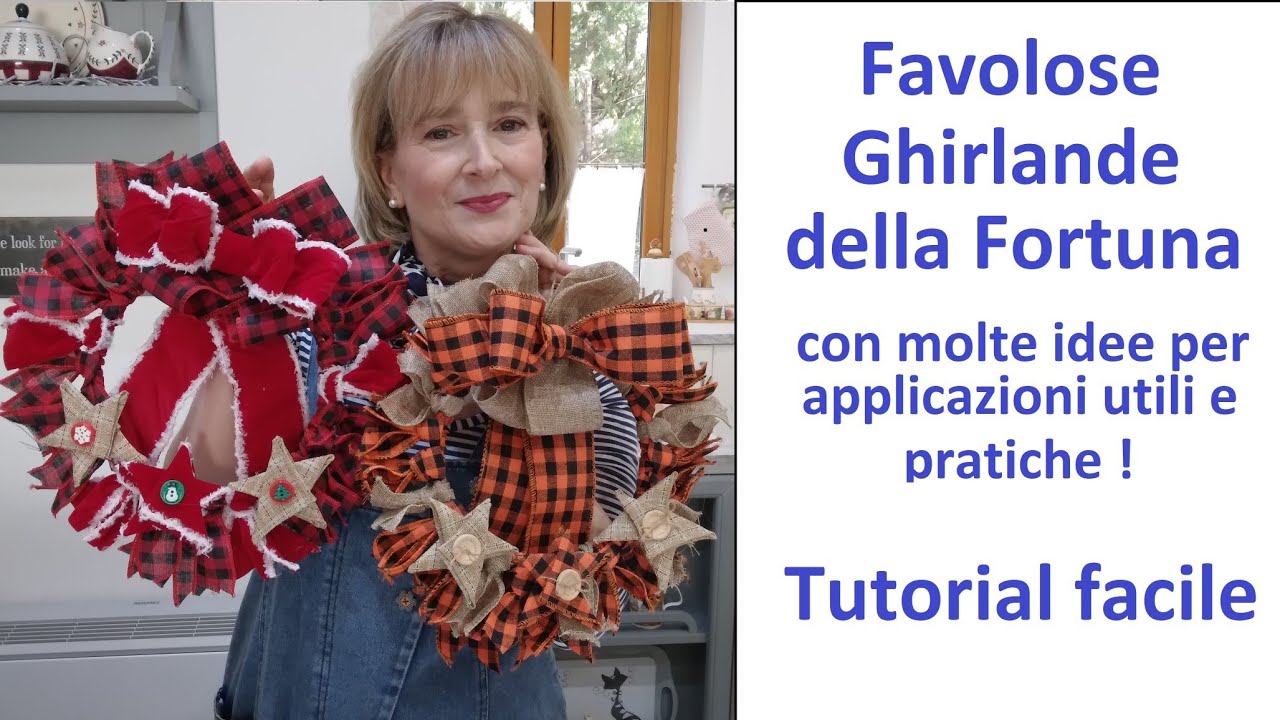 Adoreranno le Tue bellissime Ghirlande della Fortuna. Tutorial facile.