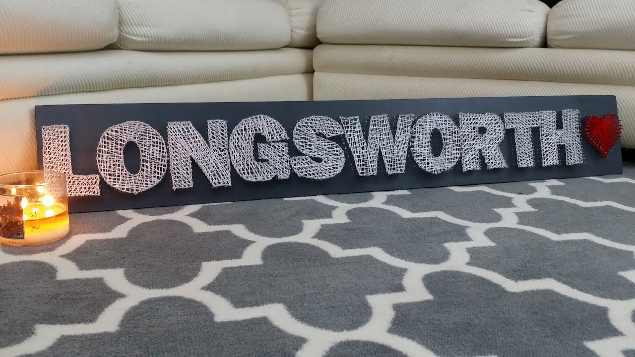 DIY - String Art / Last Name