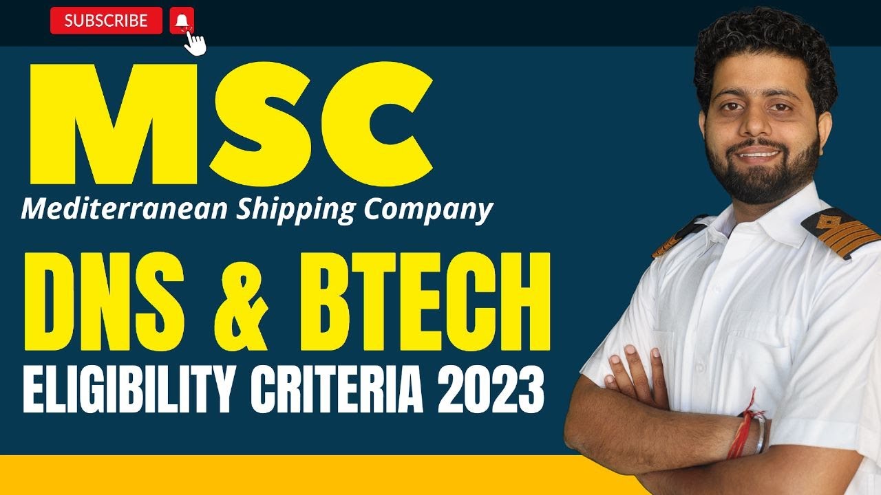 MSC Sponsorship 2025 Eligibility Criteria | DNS & BTech Sponsorship 2025