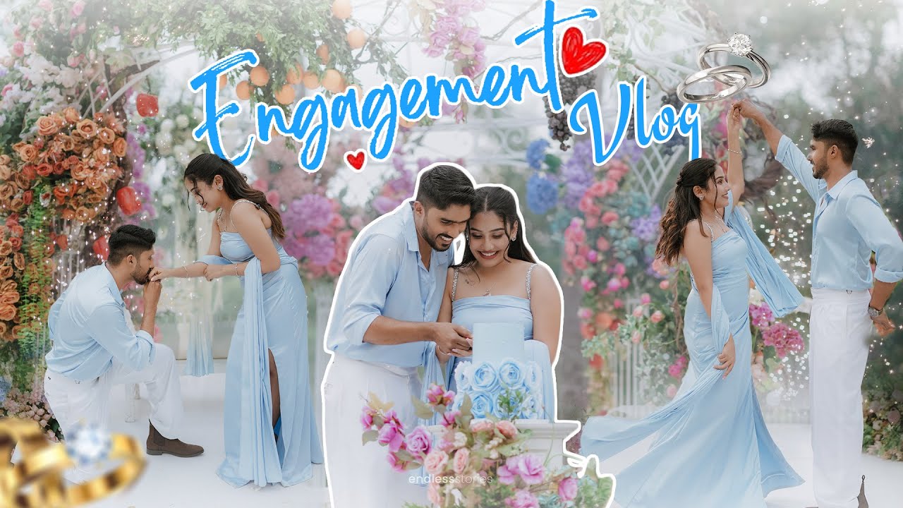 ✨ Finally 🦋 Engagement Day 💍🧿 #glamyganga #engagementday 