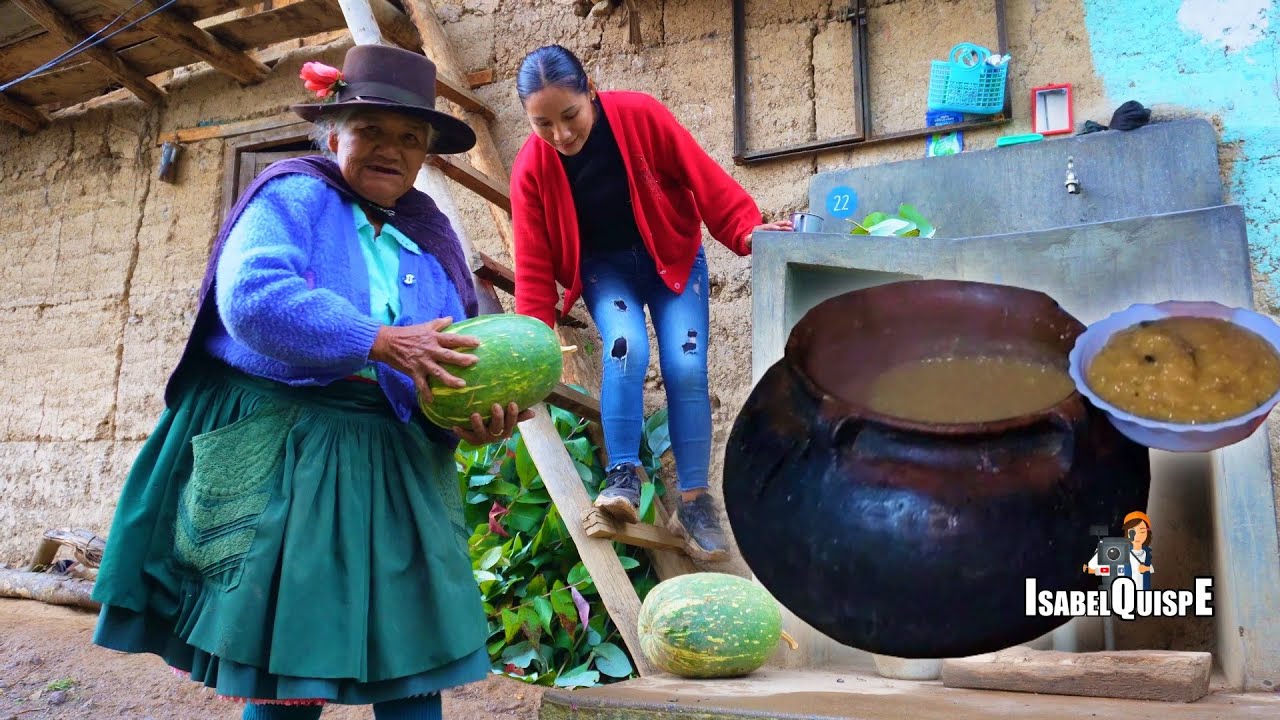Preparé Mazamorra de Calabaza Natural con mi Mamita al Estilo Antigua  | Isabel Quispe