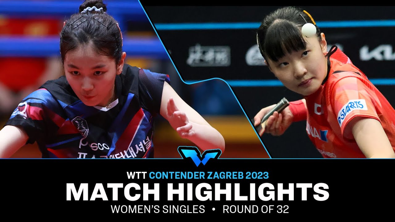 Miwa Harimoto vs Kim Nayeong | WS R32 | WTT Contender Zagreb 2023