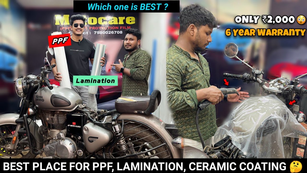 Royal Enfield Classic 350 PPF or Lamination Installation Which is Best For Paint Protection MotoCare
