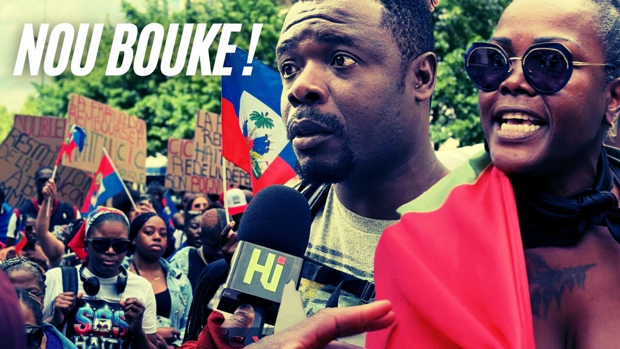 Des centaines d’haïtiens manifestent à Paris