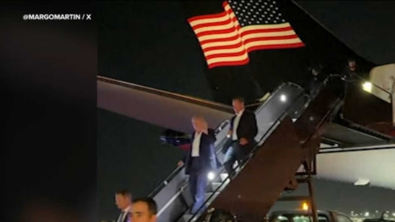 Former President Donald Trump returns to New Jersey after assassination attempt