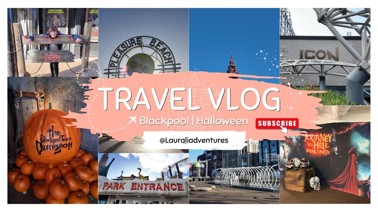 Blackpool Pleasure Beach Halloween Vlog 2024 | Journey to Hell: Freak Nights Experience