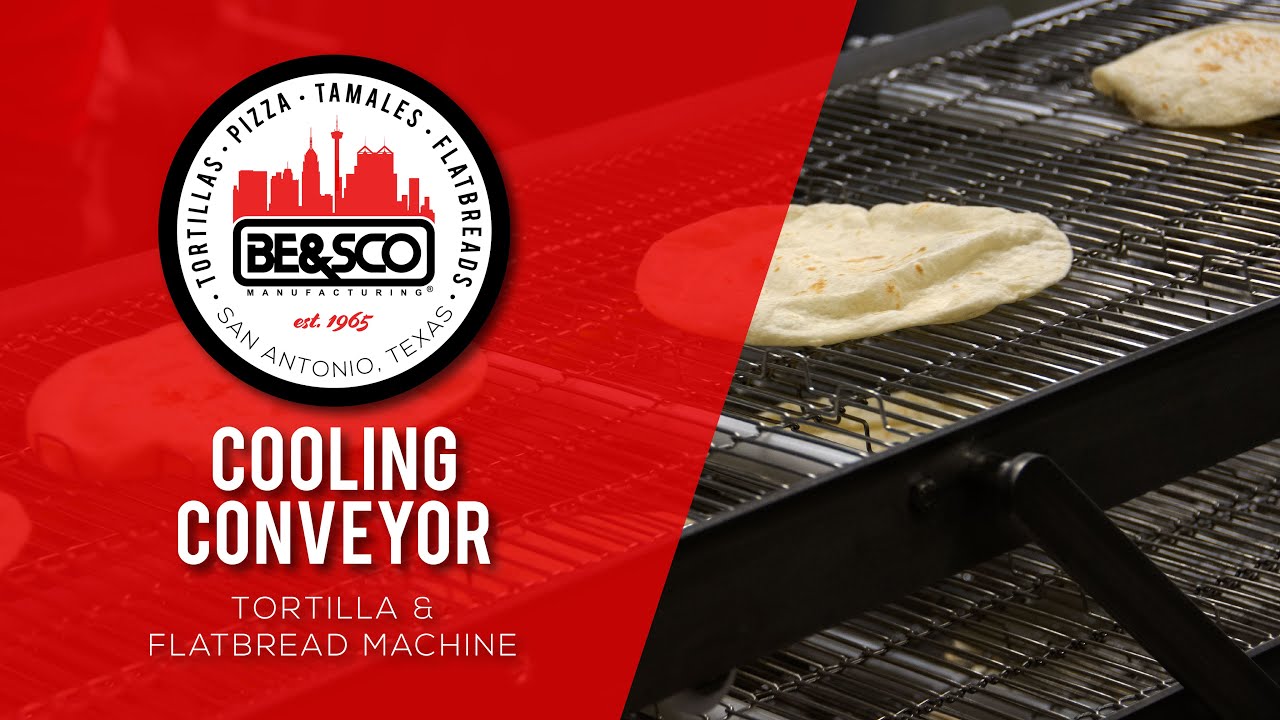 Cooling Conveyor for Fresh Flatbread & Tortillas | BE&SCO Manufacturing