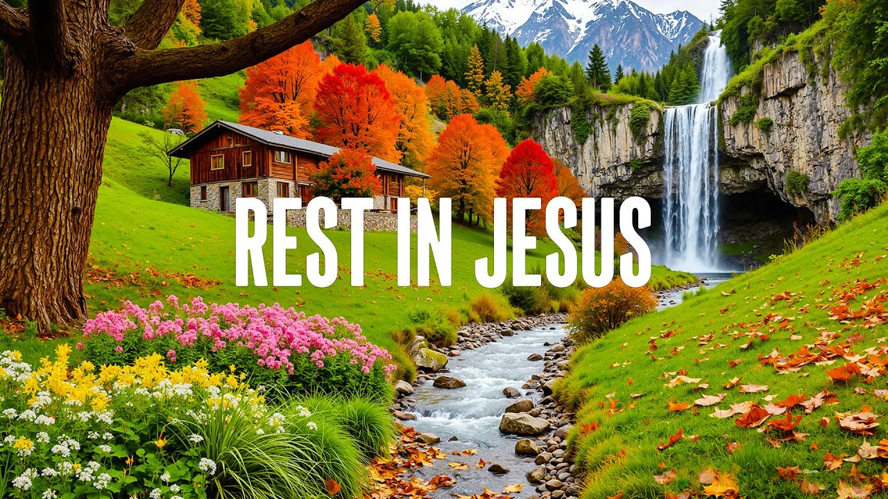 REST IN JESUS | Peaceful Piano Worship with Inspiring Scriptures & Beautiful Nature Scenes