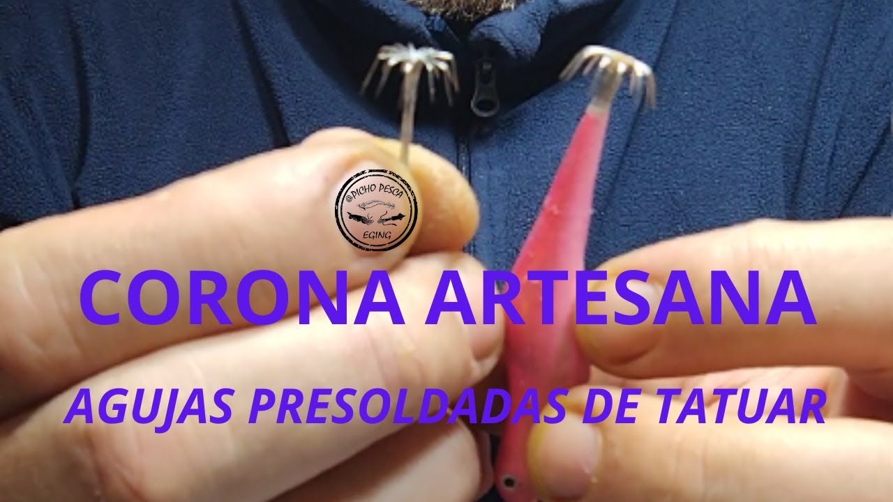 como hacer coronas artesanas con agujas de tatuar soldadas
