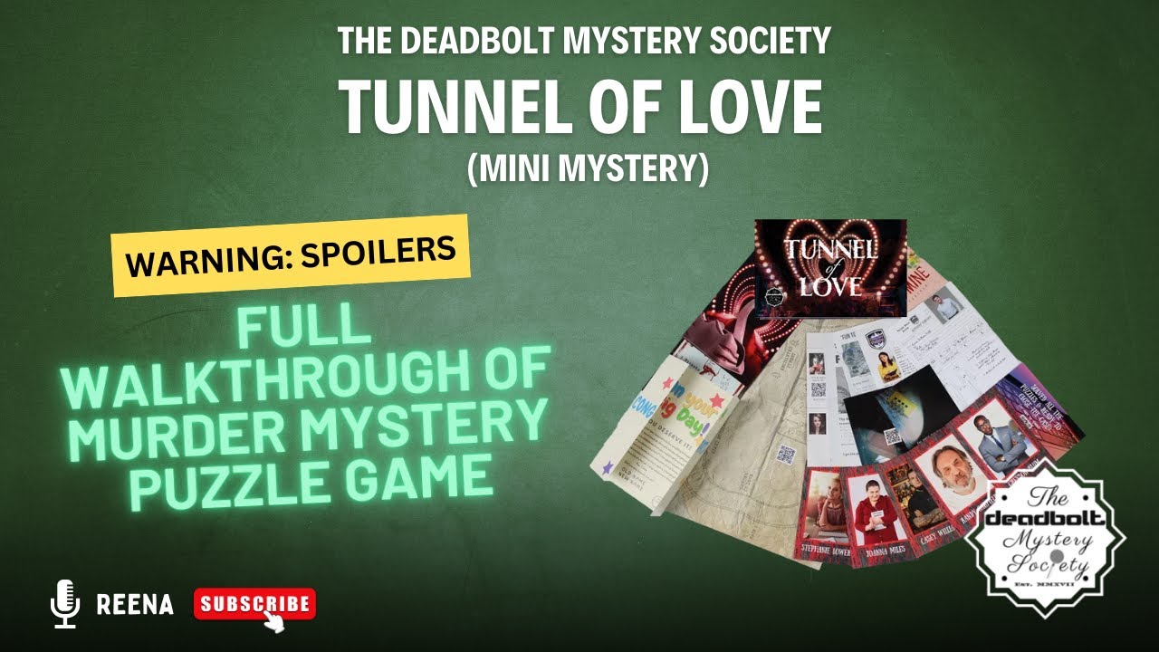 Deadbolt Mystery Society - Tunnel of Love - Full Walkthrough