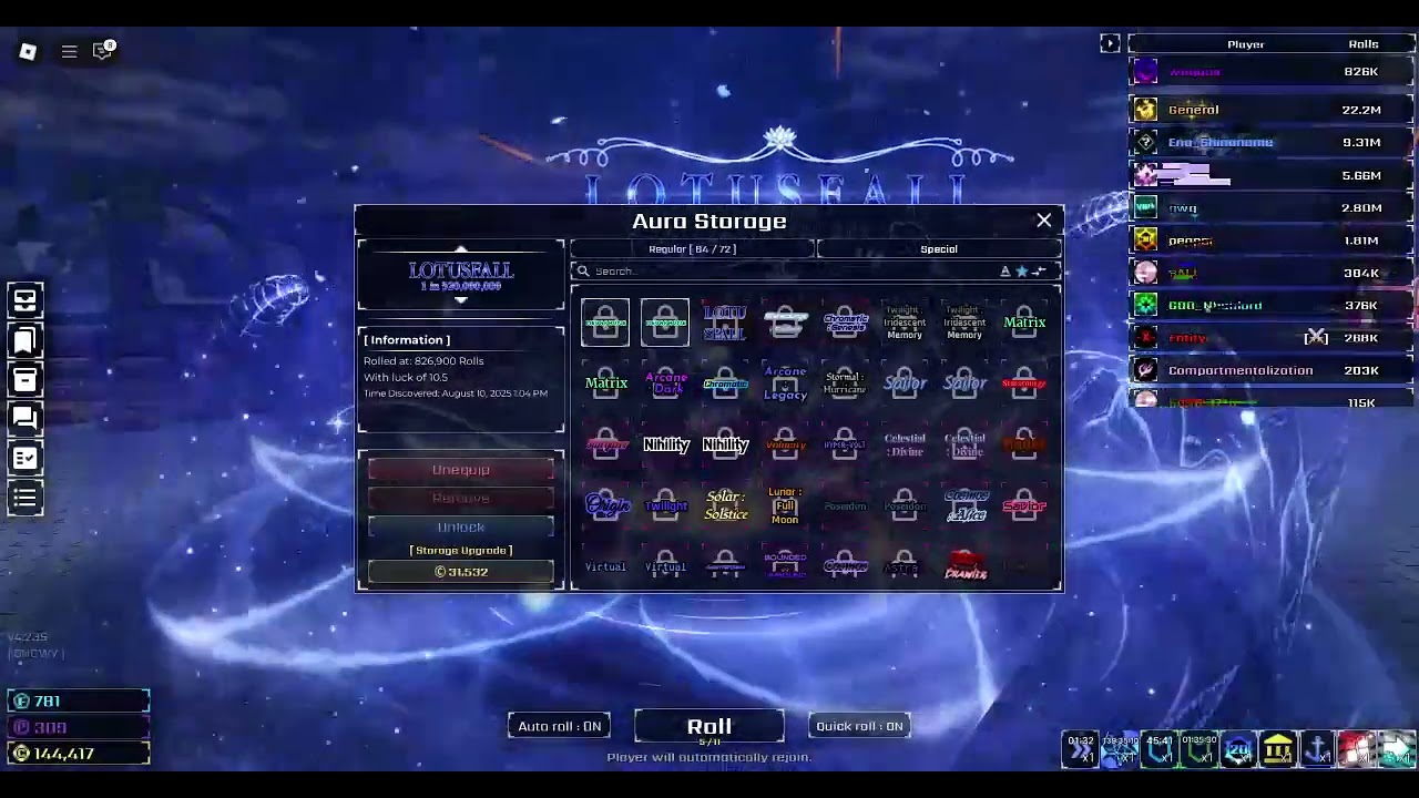 sol's rng LOTUSFALL (no cutscene)