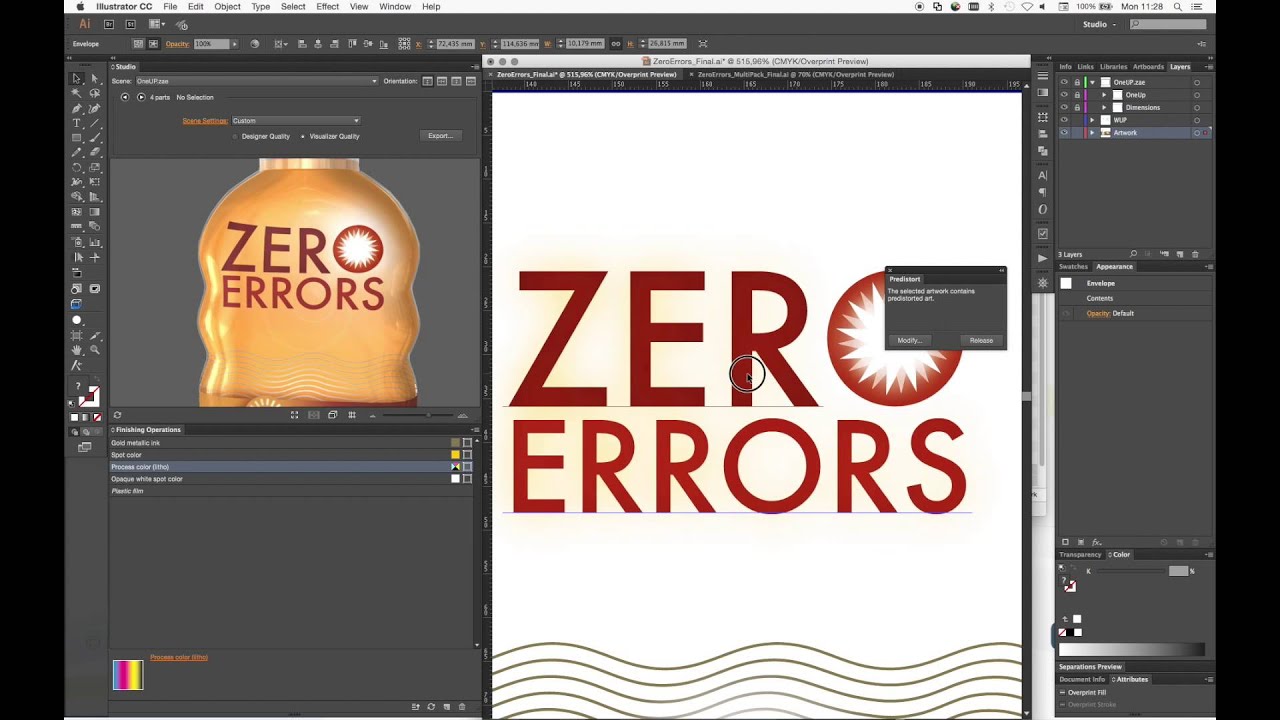 Designing shrink sleeve packaging with Studio