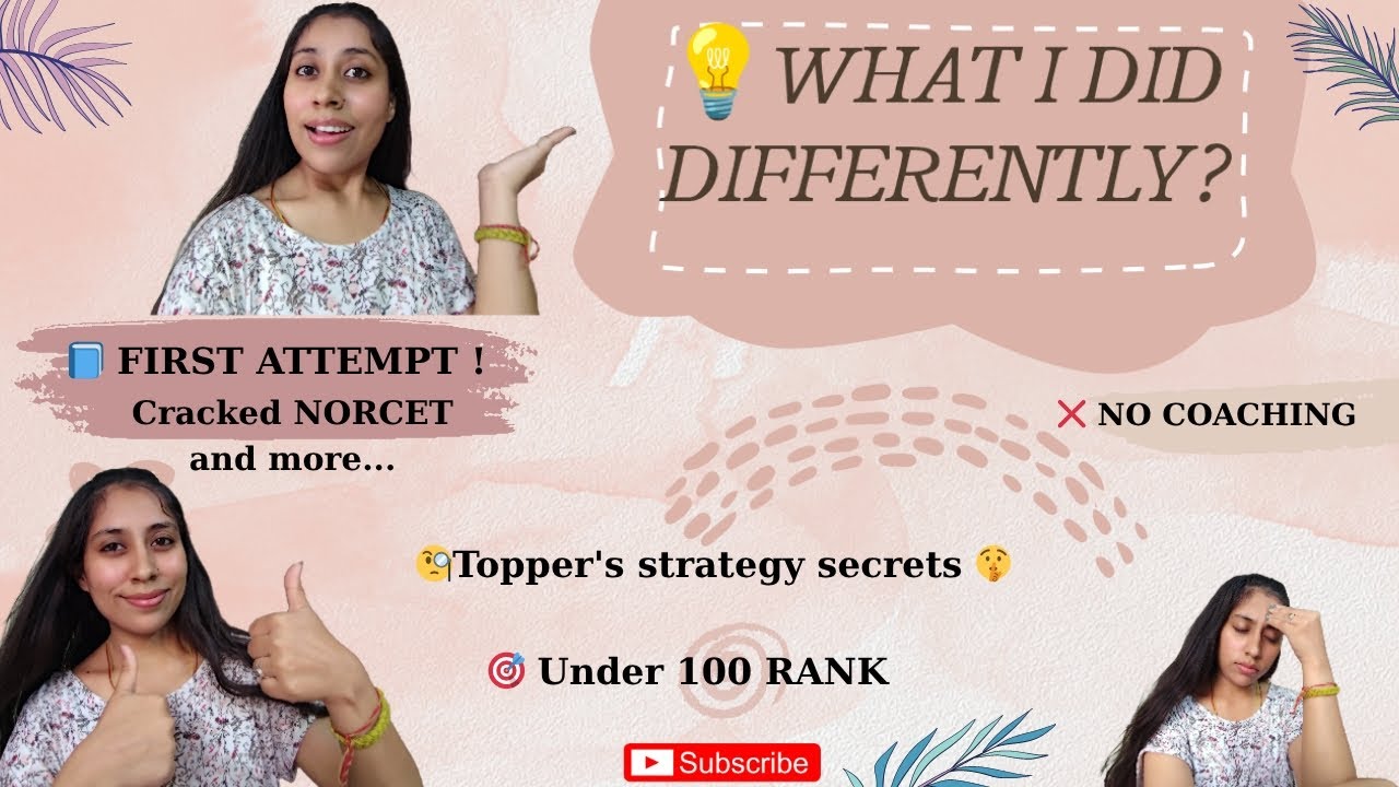 How I Cracked NORCET & Other Exams in 1st Attempt | Secrets to Getting a Top 100 Rank. #RankUnder100