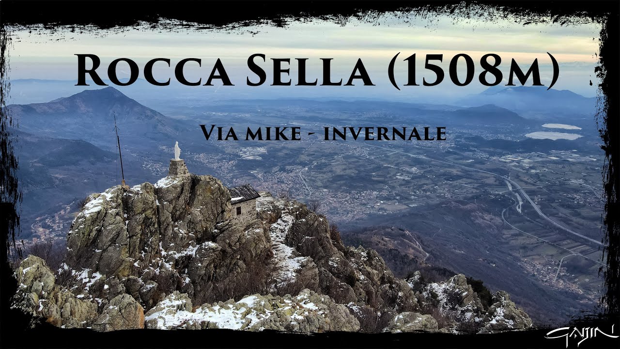 Rocca Sella (1508m) Via Mike Invernale - Drone