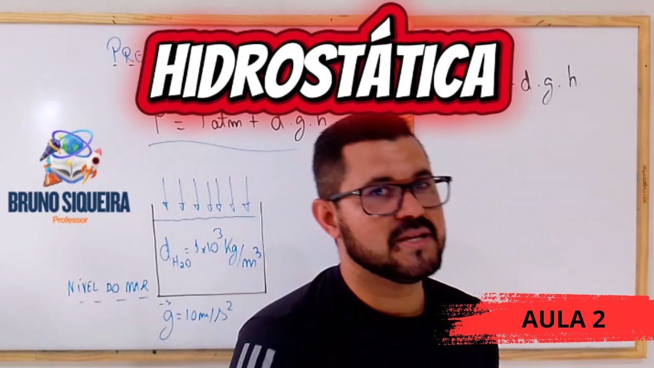 📘 HIDROSTÁTICA – AULA 2 | Pressão em Líquidos (ENEM, Vestibulares e Concursos)