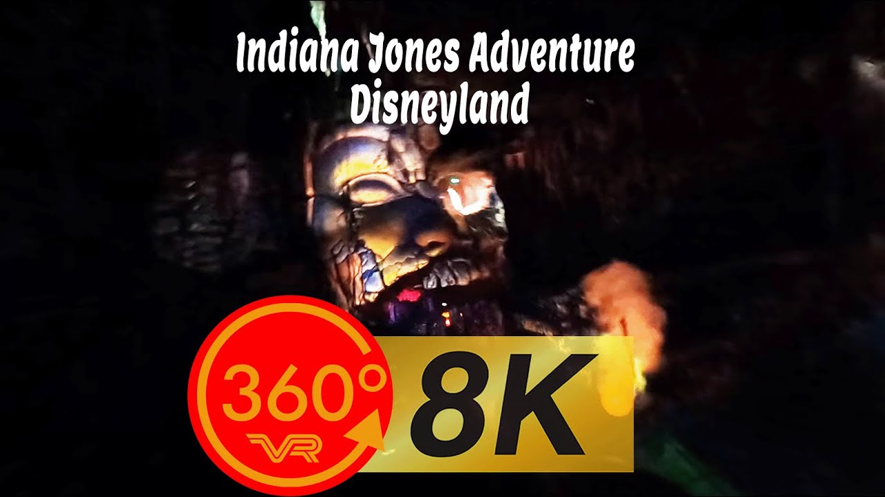 Indiana Jones Adventure | 8K 360 VR spatial audio | Disneyland