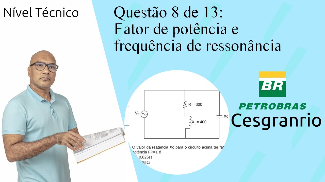 Circuitos CA (Questão 08 - Petrobras/Cesgranrio) - Frequência de ressonância