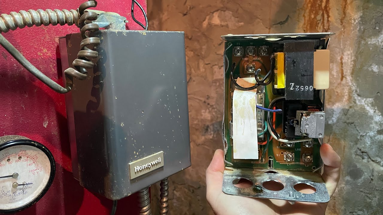 Ремонт печи — замена реле аквастата Honeywell