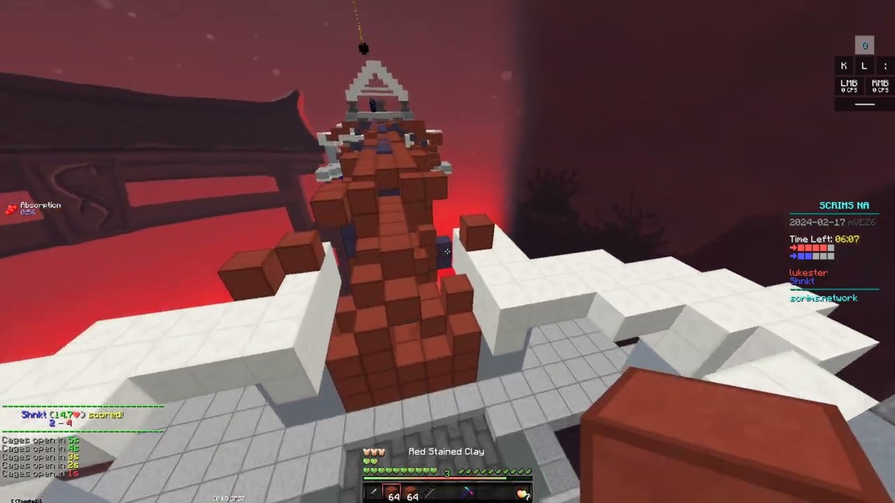 5 PING VS 50 PING (PREMIUM UNCUT BRIDGE HYPIXEL MINECRAFT)