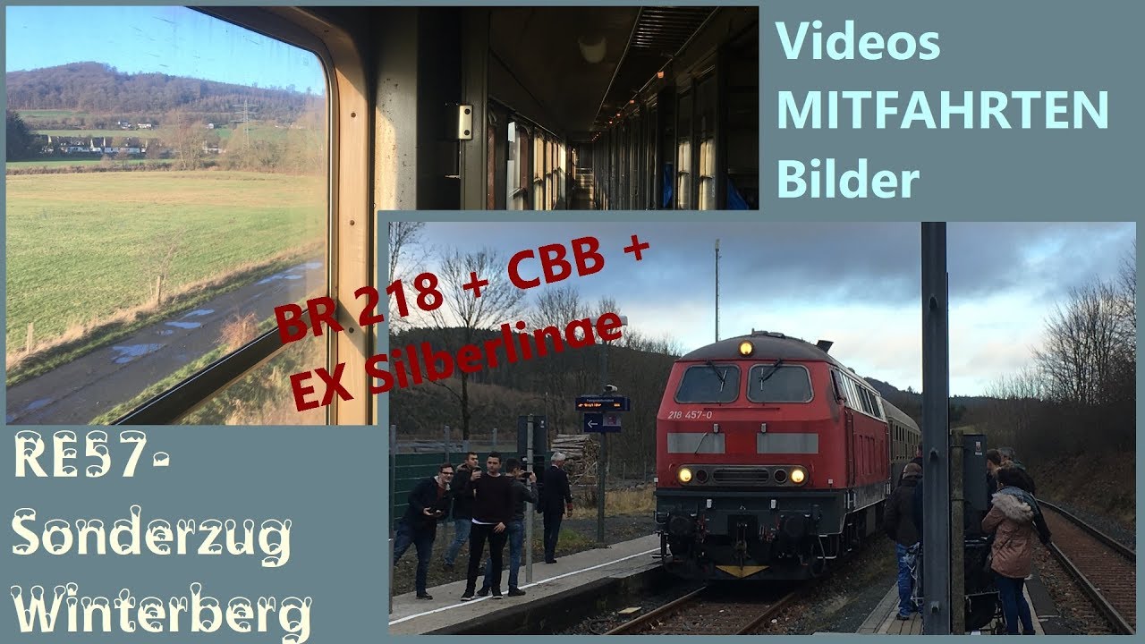 Durch die Berge, ohne Schnee, aber mit Spaß, mit der BR 218+CBB! | RE57-Sonderzug