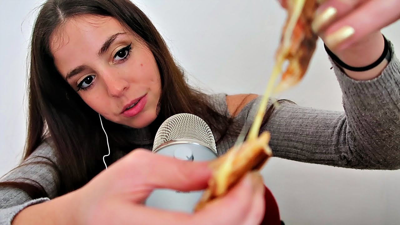 ASMR Eating Grilled Cheese Sandwich Mukbang // Whispered In Hebrew