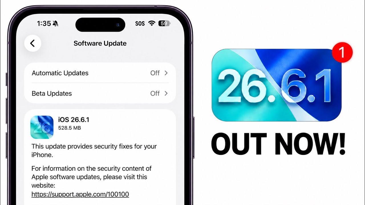 iOS 26.6.1 Released - TAKE ACTION!
