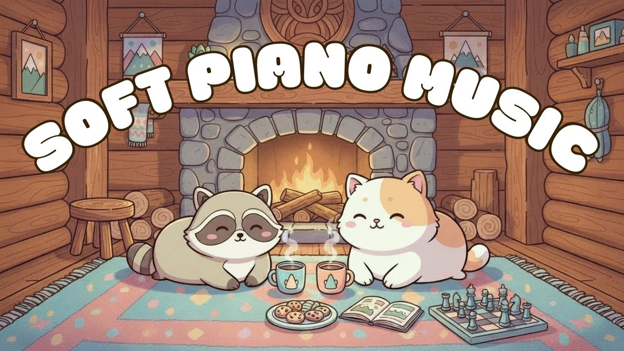 Soft Piano Music ☕ Cozy Background Piano for Reading & Relaxing