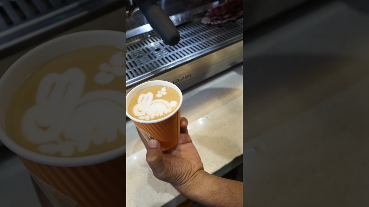 Rabbit Latte Art 🎨 | Coffee Design