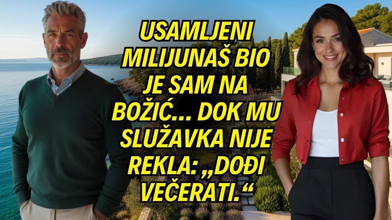Usamljeni milijunaš bio je sam na Božić… dok mu služavka nije rekla: „Dođi večerati.“